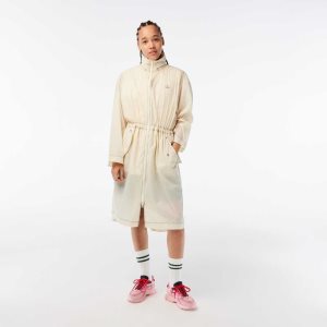 Lacoste 2-in-1 Vesi-Repellent Hupullinen Parka Valkoinen | NMV-851296