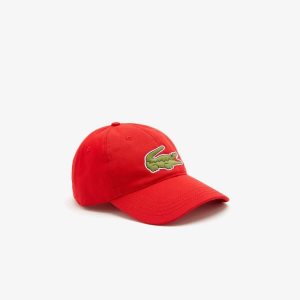 Lacoste Adjustable Organic Puuvilla Twill Punainen | ZWO-853271