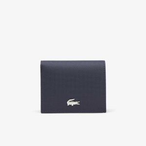 Lacoste Anna Small Snap Folding Wallet Sininen Tummanpunainen | TLZ-593107