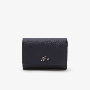 Lacoste Anna Snap Front Wallet Sininen Tummanpunainen | SXW-304957