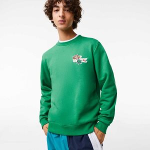 Lacoste Badge Organic Puuvilla Vihreä | WZR-742180