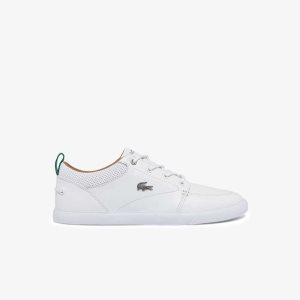 Lacoste Bayliss Nahkaiset Perforated Collar Valkoinen Valkoinen | RBZ-851267