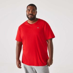 Lacoste Big Fit Crew Neck Puuvilla Jersey Punainen | NRB-279451