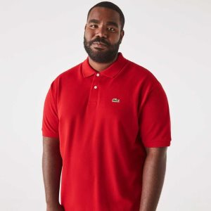Lacoste Big Fit Puuvilla Petit Pique Punainen | JUI-196305