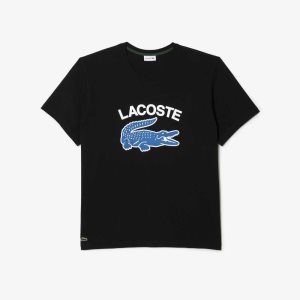 Lacoste Big Fit XXL Logo Mustat | PJT-316850