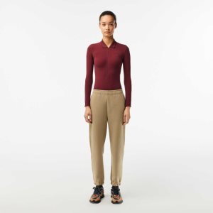 Lacoste Blended Puuvilla Joggers Beige | ZFG-097253