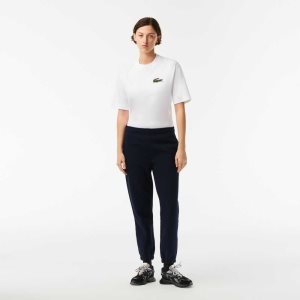 Lacoste Blended Puuvilla Joggers Laivastonsininen Sininen | YDV-793548