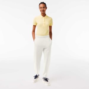 Lacoste Blended Puuvilla Joggers Valkoinen | ZYO-351409