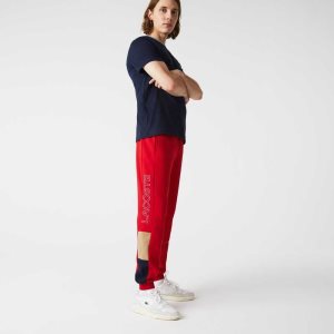 Lacoste Branded Colorblock Fleece Jogging Punainen Beige Laivastonsininen Sininen | LBM-302894