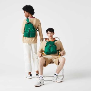Lacoste Branded Nylon Flap Backpack Monivärinen | BZY-704629