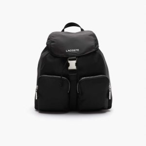 Lacoste Branded Nylon Flap Backpack Monivärinen | PRV-981632