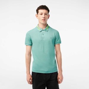 Lacoste Branded Slim Fit Stretch Pique Minttu | USN-109354
