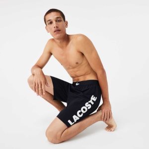 Lacoste Branded Stretch Puuvilla Lounge Shorts Laivastonsininen Sininen Valkoinen | BYQ-486923