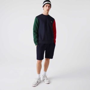 Lacoste Brushed Fleece Laivastonsininen Sininen Vihreä Punainen | GZJ-527863