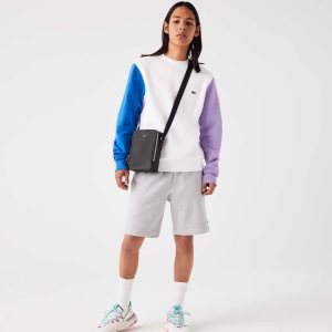 Lacoste Chantaco Matte Stitched Nahkaiset Vertical Camera Mustat | NIT-534190