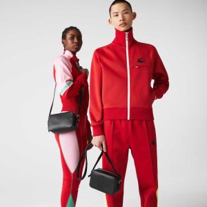 Lacoste Chantaco Pique Nahkaiset Small Mustat | AUP-360842
