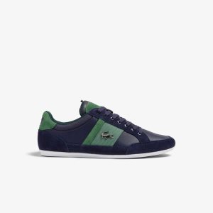 Lacoste Chaymon Nahkaiset Laivastonsininen Vihreä | MWC-305196