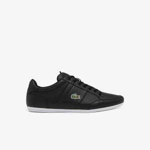 Lacoste Chaymon Nahkaiset Mustat Valkoinen | YFS-879152