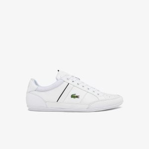 Lacoste Chaymon Nahkaiset Valkoinen Mustat | NHI-735604