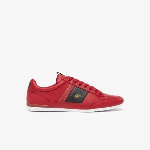 Lacoste Chaymon Nahkaiset and Carbon Fiber Punainen Mustat | YBG-715893
