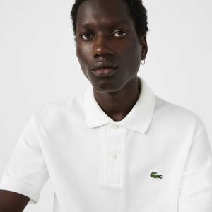 Lacoste Classic Fit Heavy Puuvilla Pique L.12.21 Valkoinen | FJH-809162