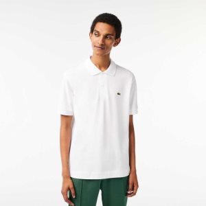 Lacoste Classic Fit Heavy Puuvilla Pique L.12.21 Valkoinen | YJF-376140