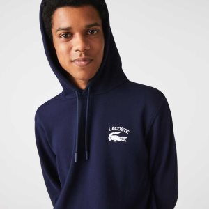 Lacoste Classic Fit Solid Hupullinen Laivastonsininen Sininen | TPD-670854