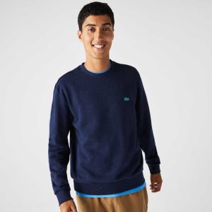 Lacoste Classic Fit Speckled Print Fleece Laivastonsininen Sininen | PQJ-925476