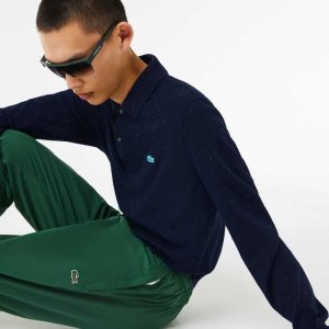 Lacoste Classic Fit Speckled Print Laivastonsininen Sininen | NYK-815963