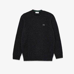 Lacoste Classic Fit Villa Cable Knit Harmaat | XUI-165982