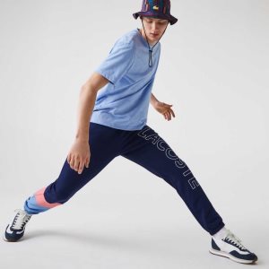 Lacoste Color-Block Fleece Sininen Pinkki Sininen | HVO-108679