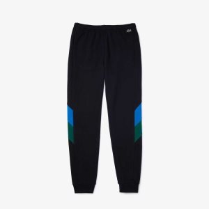 Lacoste Colorblock Bands Puuvilla Fleece Jogging Laivastonsininen Sininen Sininen Vihreä | FQU-621784