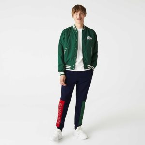 Lacoste Colorblock Puuvilla Fleece Blend Jogging Laivastonsininen Sininen Vihreä Punainen | KVT-640758