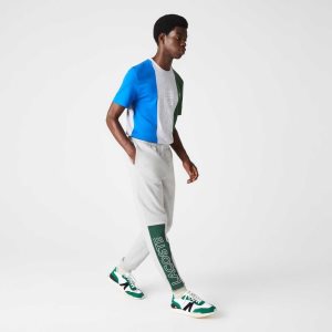 Lacoste Colorblock Puuvilla Fleece Blend Jogging Harmaat Sininen Vihreä | LQO-176238