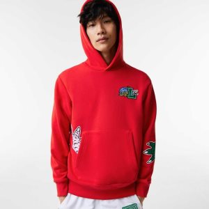 Lacoste Comic Effect Print Hupullinen Punainen | GLF-196328