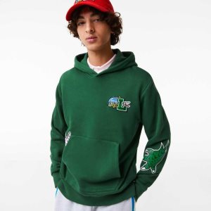 Lacoste Comic Effect Print Hupullinen Vihreä | UKS-412587