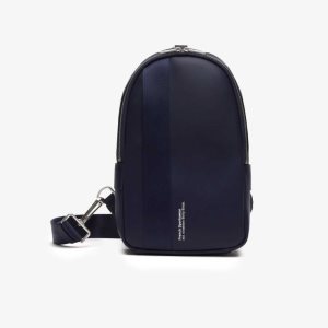 Lacoste Compact Split Calfskin Nahkaiset Laivastonsininen | QBY-162594