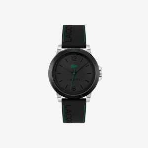 Lacoste Court 3 Hands Black Silikoni Mustat | UGK-538024