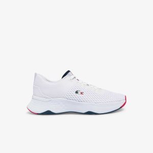 Lacoste Court-Drive Textured Valkoinen Sininen Punainen | QJT-689372