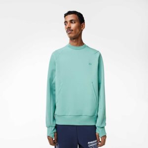Lacoste Crew Neck Kangaroo Pocket Puuvilla Blend Minttu | MIG-329546