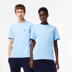 Lacoste Crew Neck Organic Puuvilla Sininen | PGV-324658