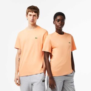 Lacoste Crew Neck Organic Puuvilla Vaaleanoranssi | KEI-918357