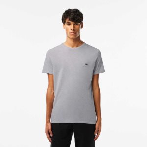 Lacoste Crew Neck Pima Puuvilla Jersey Harmaat | QFA-275398