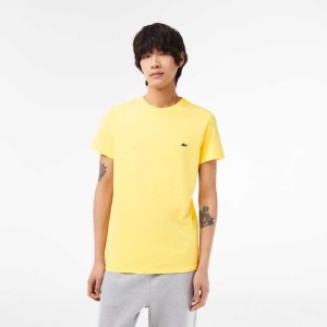 Lacoste Crew Neck Pima Puuvilla Jersey Keltainen | AXE-138072