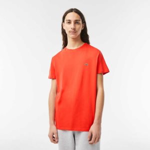 Lacoste Crew Neck Pima Puuvilla Jersey Oranssi | KVF-170384