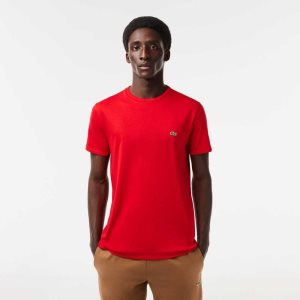 Lacoste Crew Neck Pima Puuvilla Jersey Punainen | DVX-052378