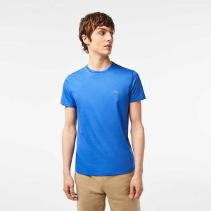 Lacoste Crew Neck Pima Puuvilla Jersey Sininen | LZK-837910