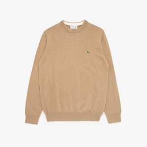Lacoste Crew Neck Puuvilla Beige | DWC-271098