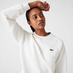 Lacoste Crew Neck Puuvilla Blend Valkoinen | OGS-243857