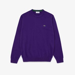 Lacoste Crew Neck Puuvilla Violetit | QLX-981706
